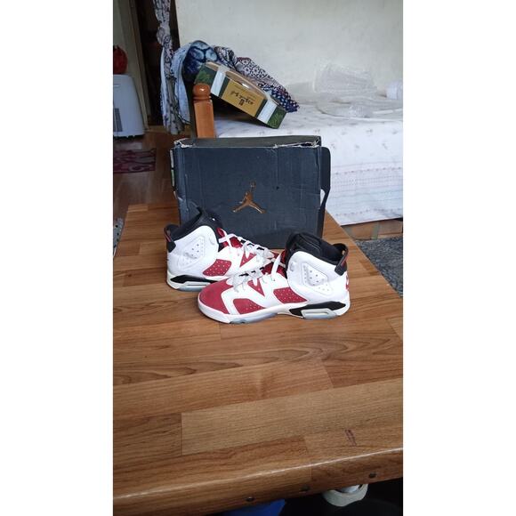 Nike Air Jordan Retro 6 Carmine 2020 Mens Shoes White Red size 6.5Y main image 10